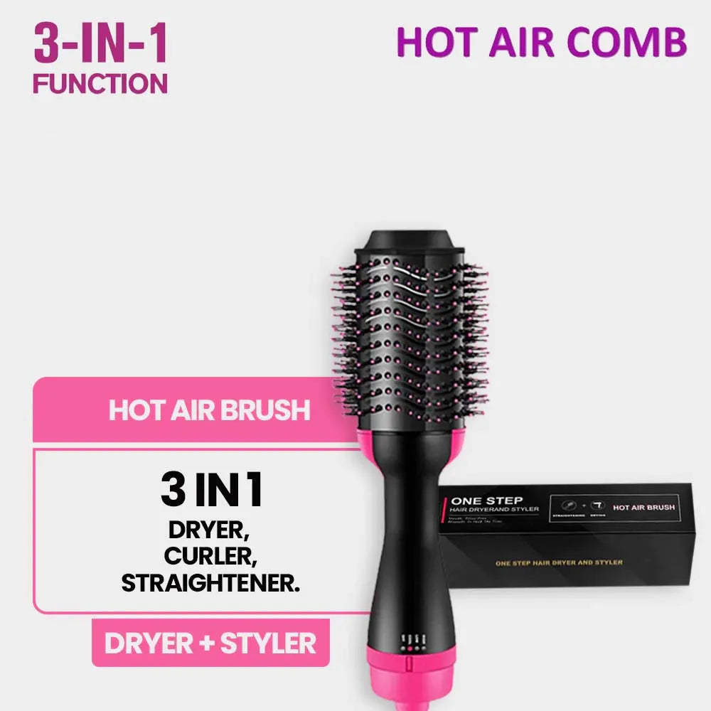 Hair Dryer Brush 3-in-1 Hot Air Brush Hair Styling Machine Brush for Women